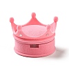 Flocking Plastic Crown Finger Ring Boxes CON-B008-01D-3