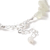 Natural Pearl & Natural Xiuyan Jade Chip Beaded Bracelets BJEW-C068-05S-4