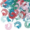 70Pcs 5 Colors 430 Stainless Steel Kitten Pendants STAS-UN0027-01-1