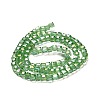 Electroplate Glass Beads Strands EGLA-D018-4x4mm-M3-4