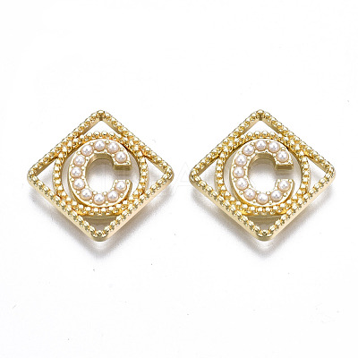 Rack Plating Alloy CAbochons PALLOY-S132-222C-RS-1