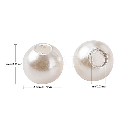 Imitation Pearl Acrylic Beads X-PL609-1-1