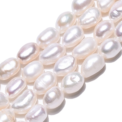 Natural Cultured Freshwater Pearl Beads Strands PEAR-N014-06E-1