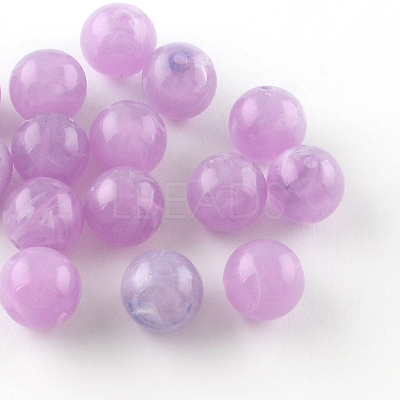 Acrylic Imitation Gemstone Beads OACR-R029-10mm-18-1