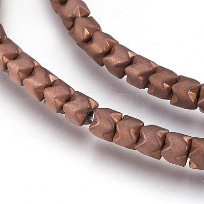 Electroplate Non-magnetic Synthetic Hematite Bead Strands G-I208-19F-H-1