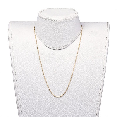 304 Stainless Steel Singapore Chain Necklaces NJEW-JN02662-03-1