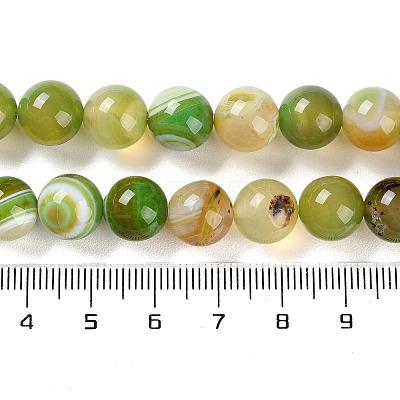 Natural Striped Agate/Banded Agate Beads Strands G-Z060-A01-C02-1