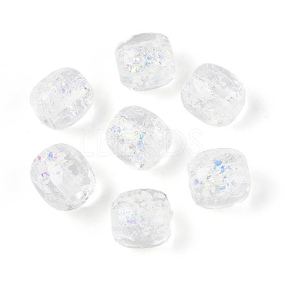 Handmade Foil Lampwork Beads Strands FOIL-T008-01H-1