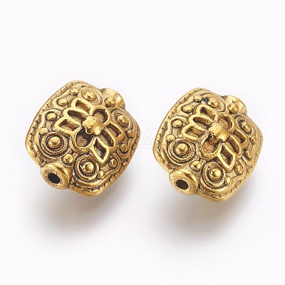 Tibetan Style Alloy Rectangle Beads GLF5179Y-NF-1