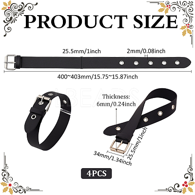 Imitation Leather Shirt Sleeve Holders AJEW-WH0314-422A-1