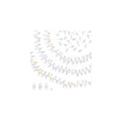 3Strands 3 Styles Electroplate Glass Faceted Teardrop Beads Strands EGLA-GA0001-29-1