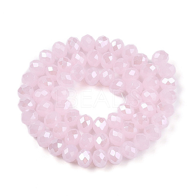Electroplate Glass Beads Strands EGLA-A044-J8mm-A02-1