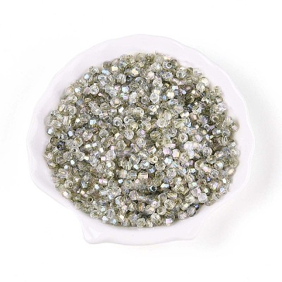 Transparent Spray Painted Glass Beads EGLA-N018-4mm-03-1