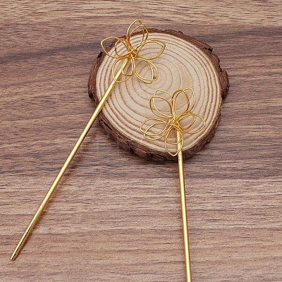 Iron Hair Stick Findings OHAR-PW0001-325G-1