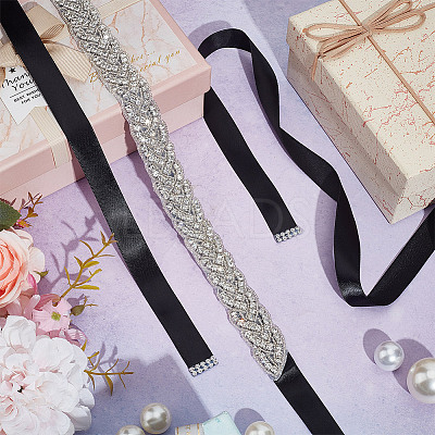 Bridal Belt for Wedding Dress AJEW-WH0471-114B-1