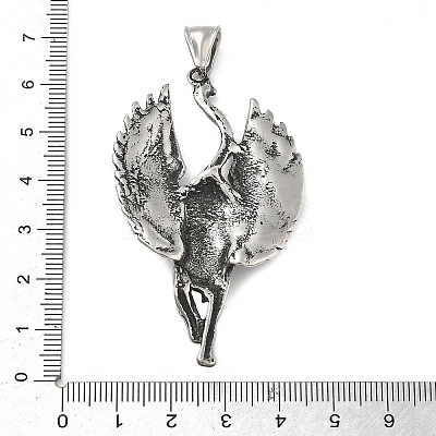 304 Stainless Steel Big Pendants STAS-V008-05AS-1