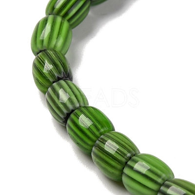 Handmade Lampwork Chevron Beads Strands LAMP-K041-01A-12-1