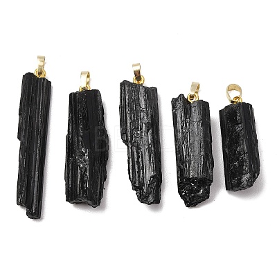 Natural Black Tourmaline Big Pendants GG-C001-03G-1