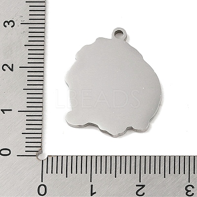 Non-Tarnish 201 Stainless Steel Pendants STAS-C095-13P-1