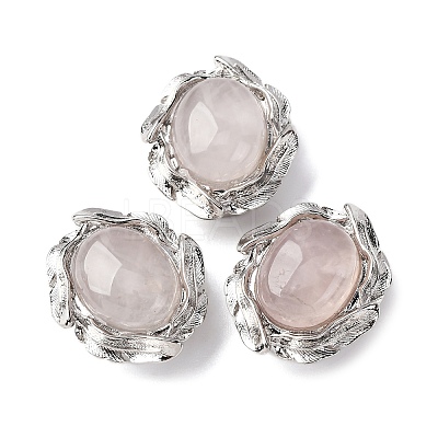 Natural Rose Quartz Oval Multi-Strand Links G-G207-02P-09-1