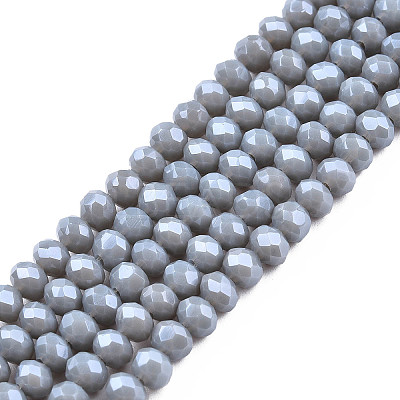 Electroplate Glass Beads Strands EGLA-A034-P2mm-A16-1