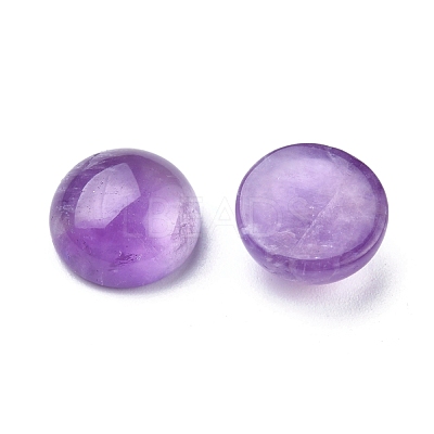 Natural Amethyst Cabochons G-P393-R14-10MM-A-1