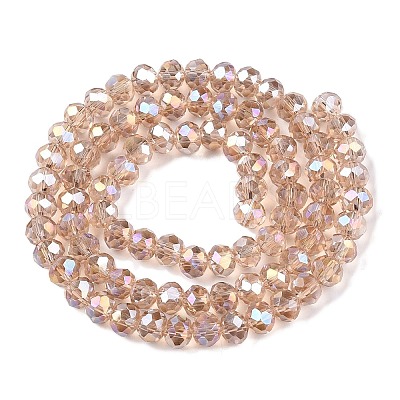 Electroplate Glass Beads Strands EGLA-A044-T6mm-B20-1