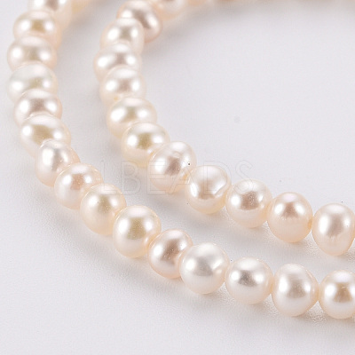 Natural Cultured Freshwater Pearl Beads Strands PEAR-R063-07A-1