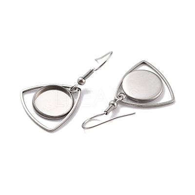 Tarnish Resistant 201 Stainless Steel Earring Hooks STAS-Z036-09P-1