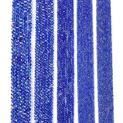 Electroplate Glass Beads Strands EGLA-A044-T2mm-B31-1