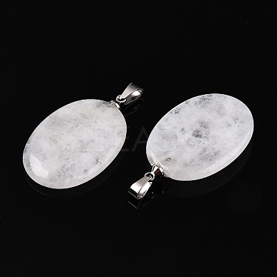 Natural Quartz Crystal Pendants G-T138-207C-1