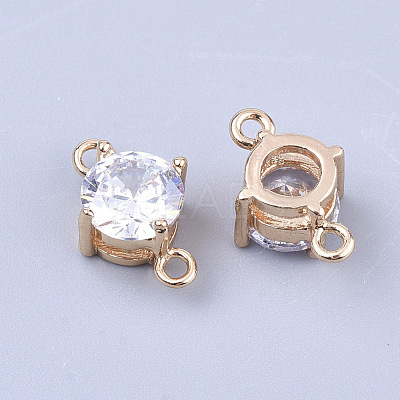 Transparent Glass Links connectors X-GLAA-T007-12D-1