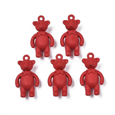Rack Plating Spray Painted Alloy Pendants PALLOY-N172-001-03-1