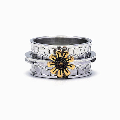 Sunflower Zinc Alloy Finger Rings FS-WGCE082-05-1