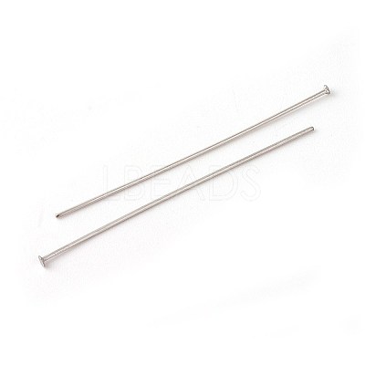 Tarnish Resistant 304 Stainless Steel Flat Head Pins STAS-G185-07P-0.6x40mm-1