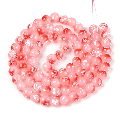 Baking Paint Glass Beads X1-DGLA-N015-10mm-03-1