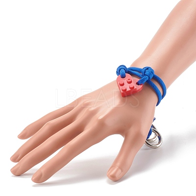 Polyester & Spandex Cord Bracelet Sets BJEW-JB06367-04-1