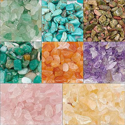 Natural & Synthetic Mixed Gemston Chip Beads G-OC0001-57-1