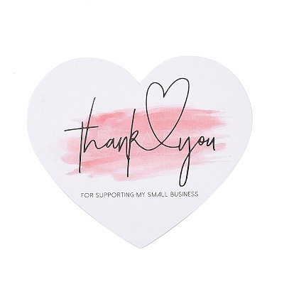 Coated Paper Thank You Greeting Card X1-DIY-F120-03B-1