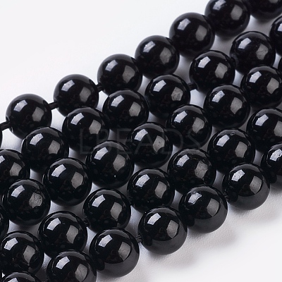 Natural Tourmaline Beads Strands X-G-G099-6mm-11-1