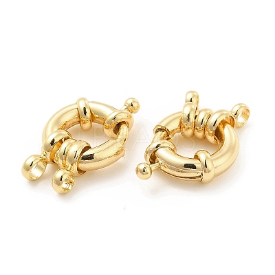 Brass Spring Ring Clasps KK-B062-10G-1