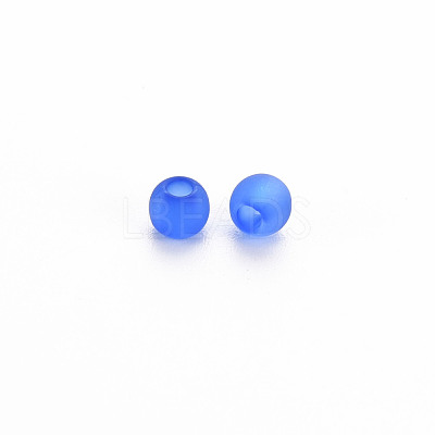 Frosted Transparent Acrylic Beads MACR-S371-11A-1