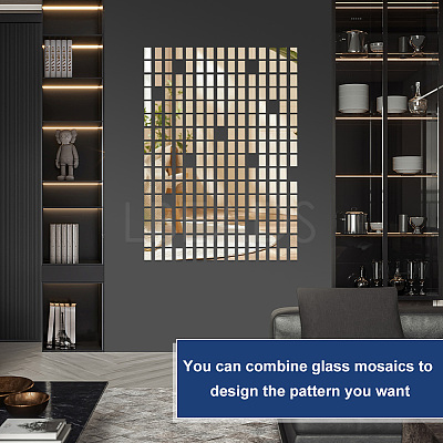 150Pcs Glass Mosaic Pieces DIY-OC0012-33F-1