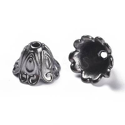 Tibetan Style Alloy Bead Caps LS-TIBEB-EA9700YKG-B-FF-1