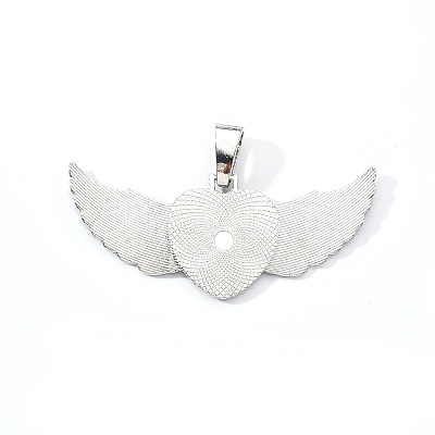 Alloy Pendant Cabochon Settings PALLOY-S107-002P-RS-1