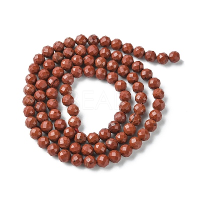 Natural Red Jasper Beads Strands LS-G-F748-H01-03-1