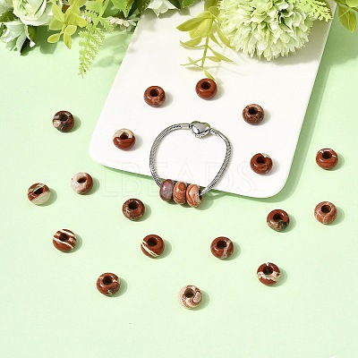 Brecciated Jasper European Bead SPDL-H004-3-1