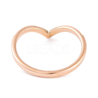 PVD Vacuum Plating 304 Stainless Steel Finger Ring for Women RJEW-C086-23-P-1