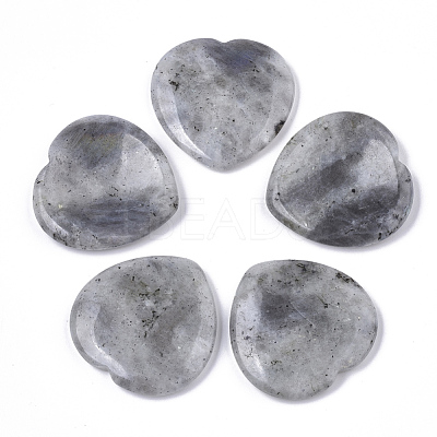 Natural Labradorite Thumb Worry Stone G-N0325-01U-1