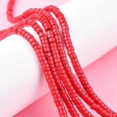 Synthetic Turquoise Beads Strands X-TURQ-G110-4x2mm-01-1